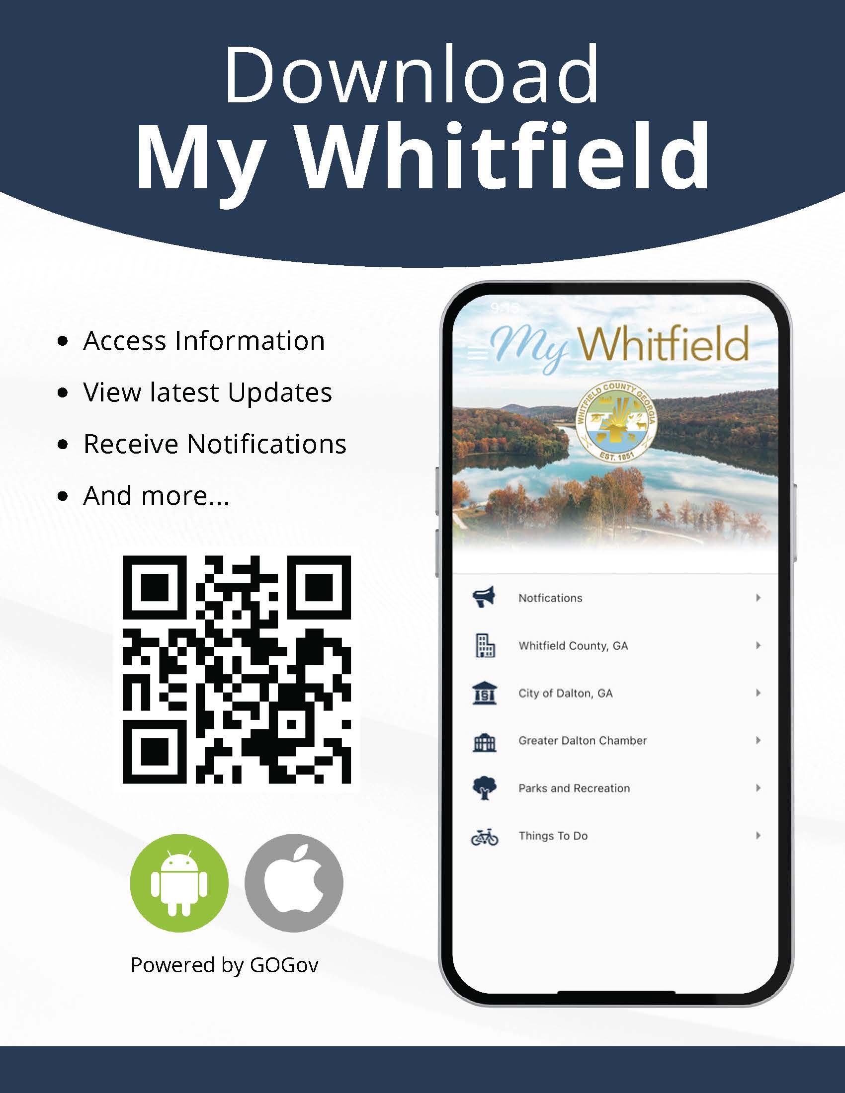 My Whitfield App Flyer